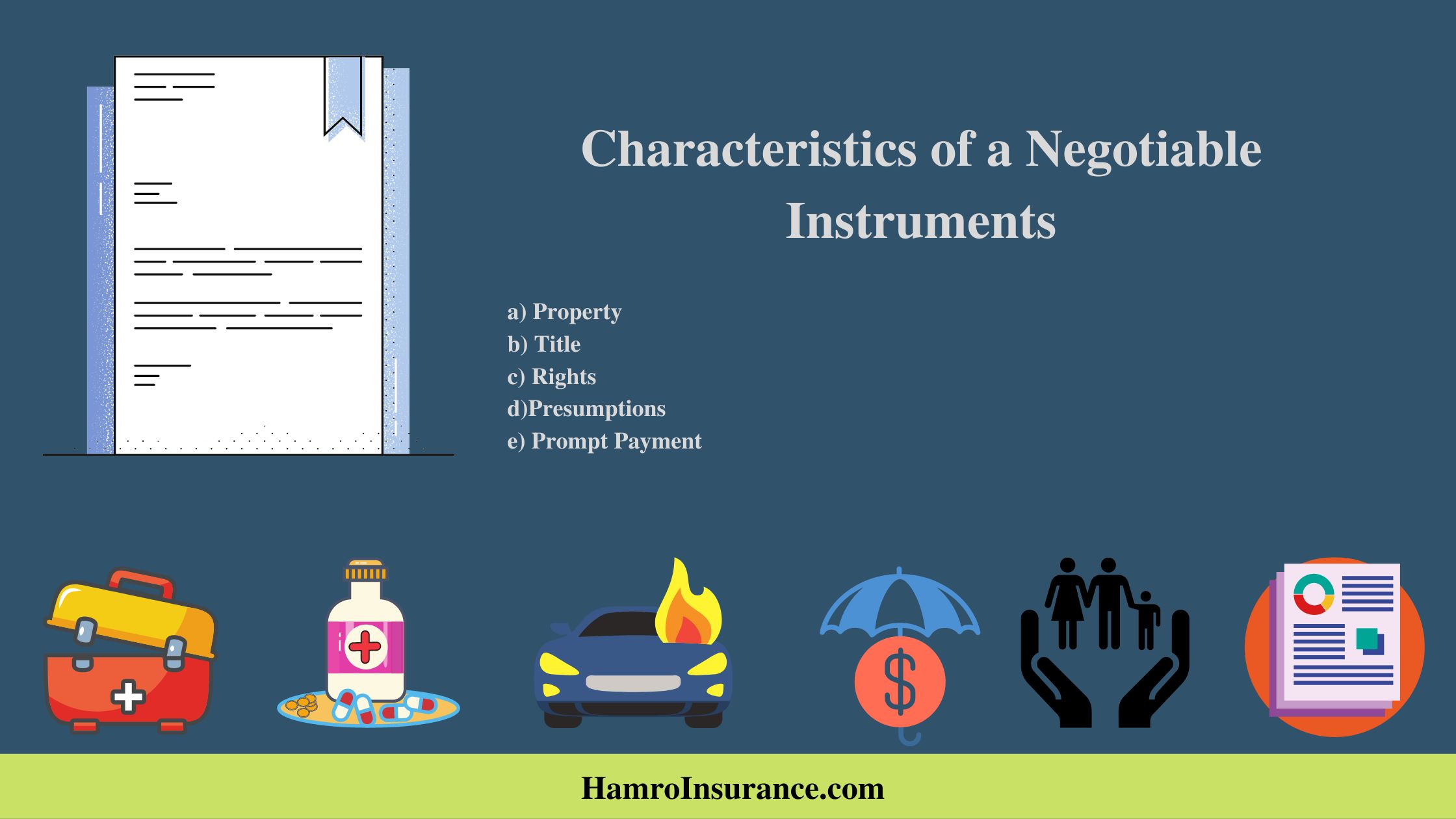 Characteristics of a Negotiable Instruments